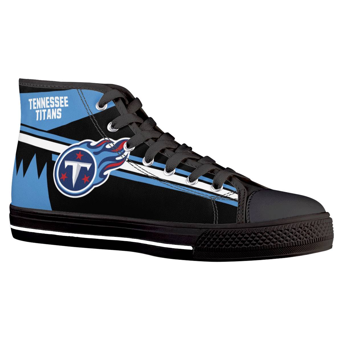 Women's Tennessee Titans High Top Canvas Sneakers 002